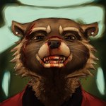 1:1 after_hours_(album) anthro black_clothing black_nose black_shirt black_topwear blood blood_in_mouth blood_on_face blood_on_teeth bodily_fluids brown_body brown_eyes brown_fur clothing ear_piercing ear_stud face_wound fur guardians_of_the_galaxy gwen_the_psychic hi_res looking_at_viewer male mammal marvel multicolored_body multicolored_fur nosebleed piercing procyonid raccoon red_clothing red_suit rocket_raccoon rogertaylorswift shirt solo suit suit_jacket teeth the_weeknd topwear two_tone_body two_tone_fur whiskers wounded