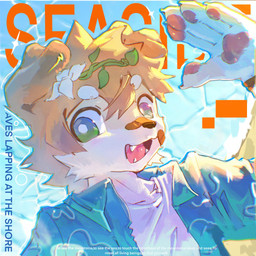 anthro bandage bandage_on_face bandage_on_nose blue_clothing blue_jacket blue_topwear clothing green_eyes jacket looking_at_viewer male open_mouth shirt solo topwear white_clothing white_shirt white_topwear asenjian canid canine canis domestic_dog mammal 1:1 2025 cover hi_res magazine_cover warm_colors