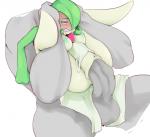 abdominal_bulge balls big_breasts big_penis blush bodily_fluids breasts clitoris duo erection faceless_character faceless_male female female_penetrated flexible full_nelson gardevoir generation_3_pokemon genitals green_hair grey_body grey_skin hair huge_penis larger_male legs_behind_head legs_up male male/female male_penetrating male_penetrating_female nintendo nipples not_furry nude penetration penile penile_penetration penis penis_in_pussy pokemon pokemon_(species) pussy red_eyes reverse_stand_and_carry_position sex size_difference smaller_female smaller_penetrated spread_legs spreading standing standing_sex sundown_(artist) sweat thick_penis vaginal vaginal_penetration