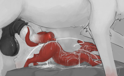 after_anal all_fours anal animal_genitalia animal_penis anthro anthro_on_bottom anthro_on_feral ass_up balls bestiality bodily_fluids canine_genitalia canine_penis cum cum_covered cum_drip cum_from_ass cum_in_ass cum_inside cum_on_penis cumshot cumshot_after_pull_out cumshot_on_face dripping duo ejaculation excessive_cum excessive_genital_fluids feral feral_on_top genital_fluids genitals knot knotted_penis larger_feral larger_male leaking_cum male male/male male_anthro male_feral male_on_feral messy musk penis raised_tail servicing_from_below sheath side_view size_difference smaller_feral solo_focus tail tail_coil underneath white_body corvidtree rain_world videocult garvark_(corvidtree) scorn_(corvidtree) canid canine mammal slugcat digital_drawing_(artwork) digital_media_(artwork) hi_res
