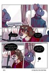 blush clothing dialogue inside smile text bastriw fernando_(bastriw) pato_(bastriw) canid canine canis domestic_cat domestic_dog felid feline felis mammal 2:3 comic english_text hi_res url