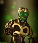 anthro armor bodily_fluids brown_body corruption drooling fangs headgear helmet machine male mask open_mouth robotic saliva saliva_string solo synthetic teeth visor dizrahk_(artist) bionicle lego onewa robot toa hi_res