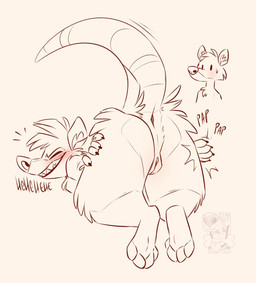 4_toes ambiguous_gender anthro anus ass_up being_watched blush butt butt_focus butt_slap claws clenched_teeth duo eyes_closed feet female female_focus finger_claws fur genitals hand_on_butt looking_at_another perineum raised_tail rat_tail slap soles solo_focus tail tail_anus teeth thick_thighs toes vulva wide_hips starthewerewolf no_nut_november paige_(starthewerewolf) randy_(starthewerewolf) american_opossum mammal marsupial procyonid raccoon virginia_opossum 2025 digital_drawing_(artwork) digital_media_(artwork) hi_res meme sketch male_(lore)