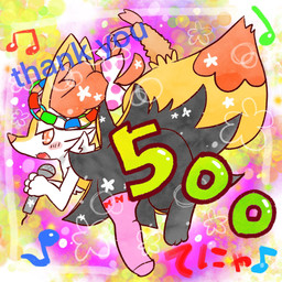 accessory ambiguous_anthro ambiguous_gender anthro bent_over biped blush blush_stickers bow_ribbon creative_censorship digitigrade dipstick_tail electronics food hair_accessory hair_bow hair_ribbon holding_microphone holding_object looking_at_viewer looking_back looking_back_at_viewer markings microphone musical_note musical_symbol number object_in_tail one_sock open_:3 open_mouth open_smile rear_view ribbons shrimp_(food) singing smile snout solo symbol tail tail_markings text thank_you annyui0611 nintendo pokemon braixen canid generation_6_pokemon mammal pokemon_(species) 1:1 2023 censored digital_drawing_(artwork) digital_media_(artwork) english_text full-length_portrait hi_res japanese_text milestone_celebration portrait