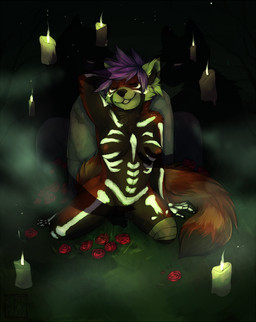anthro black_body black_fur bodily_fluids bodypaint breast_fondling breast_play breasts candle eyes_closed female fingering flower fluffy fluffy_tail fondling fur genital_fluids genitals glowing glowing_paint grin group group_sex hair hand_on_breast kneeling multicolored_body multicolored_fur nipples nude plant purple_hair red_body red_fur romantic romantic_ambiance rose_(flower) sex short_hair smile solo_focus spectrophilia tail threesome trio vaginal vaginal_fingering vaginal_fluids vulva white_body white_fur conditional_dnp garnetto ailurid ghost mammal red_panda spirit hi_res