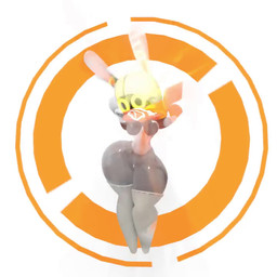 anthro black_body bouncing_breasts bouncing_butt breasts butt female flexible genitals glistening glistening_body glistening_breasts glistening_butt looking_at_viewer looking_back looking_back_at_viewer machine one_leg_up raised_leg shortstack shortstack_female solo splits spread_legs spreading standing vertical_splits vulva walking_towards_viewer wide_hips gausscannon family_guy_death_pose mihoyo zenless_zone_zero eous_(zenless_zone_zero) bangboo robot 1:1 2026 animated long_playtime meme no_sound video