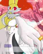 anthro big_breasts breasts clothing digit_ring dress female jewelry ring solo wedding wedding_dress wedding_ring dubstepbronyr34 nintendo pokemon braixen generation_6_pokemon pokemon_(species) 4:5 animated high_framerate huge_filesize no_sound short_playtime webm