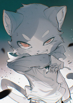 ambiguous_gender angry anthro black_body black_fur bottomwear clothed clothed_anthro clothing countershade_face countershade_fur countershading eyebrows fingerpads frown fur gradient_background green_background grey_clothing grey_eyebrows grey_hoodie grey_topwear hoodie inner_ear_fluff looking_at_viewer mouth_closed orange_eyes orange_pupils pawpads pupils scowl simple_background solo tail teeth topwear tuft whiskers white_background white_body white_countershading white_fur white_inner_ear_fluff white_sclera chiayeeee domestic_cat felid feline felis mammal 2024 chromatic_aberration digital_drawing_(artwork) digital_media_(artwork) half-length_portrait hi_res portrait