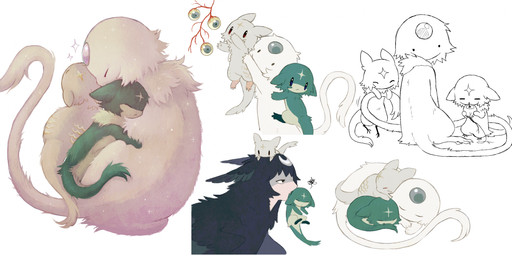 :< ambiguous_gender black_eyes blue_body blue_fur blue_gem blue_hair cuddling daww eyeball eyes_closed family feral forehead_gem forehead_mark fur gem green_body green_fur green_tail group hair holding_another holding_character mouthless neck_tuft noseless pink_gem plant scruff_grab simple_background size_difference sleeping smaller_feral solid_circle_eyes solid_oval_eyes tail tan_body tan_fur tuft white_background white_body white_fur white_tail young young_ambiguous young_feral jejejunum european_mythology greek_mythology mythology martlet_(jejejunum) risoria_(jejejunum) secret_(jejejunum) whisper_(jejejunum) avian dragon fraid_(species) harpy hybrid mythological_avian mythological_creature mythological_scalie nethermare scalie 2026 digital_drawing_(artwork) digital_media_(artwork) english_description hi_res multiple_images daughter_(lore) female_(lore) male_(lore) mother_(lore) mother_and_child_(lore) mother_and_daughter_(lore) mother_and_son_(lore) parent_(lore) parent_and_child_(lore) parent_and_daughter_(lore) parent_and_son_(lore) son_(lore)