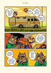 anthro canid canine canis clothed clothing comic dreamworks driving duo english_text feral game_boy game_boy_family hi_res male mammal mr._snake_(the_bad_guys) mr._wolf_(the_bad_guys) nintendo recreational_vehicle reptile saran_kit scalie snake speech_bubble text the_bad_guys wolf