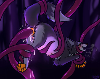animal_genitalia animal_vulva belly big_belly blush bodily_fluids breath canine_genitalia canine_vulva colored_cum cum cum_inflation cum_inside female female_penetrated feral fur genital_fluids genitals glowing glowing_cum inflation multi_nipple nipples noir open_mouth orgasm panting pawpads paws penetration quadruped smile solo sweat tail tentacle_in_vagina tentacle_penetration tentacles unusual_bodily_fluids unusual_cum unusual_genital_fluids vaginal vaginal_penetration vulva conditional_dnp heliofox noir_(heliofox) canid canine fox mammal red_fox silver_fox true_fox digital_media_(artwork)
