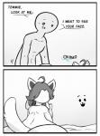 2016 2d_animation ambiguous_penetration animated animated_comic anon anthro anthrofied canisfidelis comic digital_drawing_(artwork) digital_media_(artwork) disembodied_face duo felid fur hair human human_on_anthro humor interspecies male mammal penetration sex short_playtime tem temmie_(undertale) undertale undertale_(series)