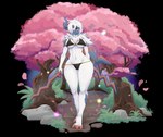 anthro bikini breasts cherry_blossom chest_tuft claws clothed clothing female flower fur hair holding_object holding_weapon horn looking_at_viewer outside plant prunus_(flower) simple_background skimpy solo standing swimwear transparent_background tuft two-piece_swimsuit weapon white_body white_fur white_hair wide_hips al_sensei908 nintendo pokemon absol generation_3_pokemon generation_8_pokemon hisuian_form hisuian_samurott hybrid pokemon_(species) regional_form_(pokemon) alpha_channel hi_res