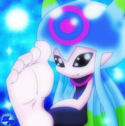 5_toes barefoot big_feet black_eyes blue_background clothing dark_clothing detailed_background feet female foot_fetish humanoid_feet pink_body pink_clothing plantigrade simple_background sitting solo teasing toes ryoosakuling bandai_namco digimon animal_humanoid aquatic aquatic_humanoid cnidarian cnidarian_humanoid digimon_(species) humanoid jellyfish jellyfish_humanoid jellymon medusozoan medusozoan_humanoid 2021 digital_drawing_(artwork) digital_media_(artwork) hi_res