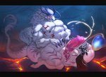 abs animal_genitalia anthro biceps big_penis blush bodily_fluids clenched_teeth clothed clothed/nude clothing drooling duo egg ejaculation embarrassed erection genital_slit genitals hair hand_on_abs huge_penis kneeling male male/male muscular muscular_male nude oviposition penis robe sackless saliva side_view size_difference standing tears teeth white_body kazhijun mythology ao_guang dragon eastern_dragon human mammal mythological_creature mythological_scalie scalie hi_res