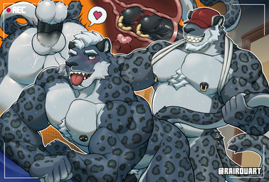 accessory age_difference anal anal_penetration anthro anthro_on_anthro anthro_penetrated anthro_penetrating anthro_penetrating_anthro areola aroused aroused_by_another aroused_face aroused_male aroused_smile backsack balls balls_deep balls_focus barazoku barbell_piercing beard bed bedroom bedroom_sex belly biceps big_butt big_muscles big_pecs black_penis blue_body blue_fur blush blush_lines bodily_fluids body_hair butt butt_focus chest_hair chest_tuft clothing cock_ring deltoids doggystyle dominant dominant_anthro dominant_male domination/submission duo ear_piercing erection facial_hair facial_tuft fangs forearm_muscles from_behind_position fur furniture genital_focus genital_piercing genitals grin grinning_at_viewer hair hand_on_shoulder hat headgear headwear heart_symbol holding_shoulder holding_tail humping internal internal_anal jewelry looking_at_viewer looking_pleasured low-angle_view male male/male male_penetrated male_penetrating male_penetrating_male manly markings mature_anthro mature_male muscular muscular_anthro muscular_arms muscular_male muscular_thighs nipple_dip nipple_piercing nipples nude nude_anthro nude_male older_anthro older_dom_younger_sub older_male one_eye_closed pecs penetration penile penile_penetration penis penis_accessory penis_focus penis_in_ass penis_jewelry penis_piercing piercing pounding_ass pubes rear_view recording recording_sex recording_video red_clothing red_hat red_headwear rough_sex sex shoulder_grab sideburns smile smiling_at_viewer smirk spots spotted_arms spotted_body spotted_fur spotted_hips spotted_legs spotted_markings spotted_shoulders spotted_tail spotted_thighs stocky submissive submissive_anthro submissive_male sweat sweatdrop sweaty_arms sweaty_belly sweaty_body sweaty_butt sweaty_chest sweaty_face sweaty_legs tail tail_grab tail_markings teeth thick_arms thick_thighs thrusting thrusting_forward tongue tongue_out trapezius triceps trucker_hat tuft white_beard white_body white_chest_hair white_facial_hair white_fur white_hair white_pubes white_sideburns wink winking_at_viewer younger_anthro younger_male younger_penetrated rairou felid feline mammal pantherine snow_leopard absurd_res hi_res father_(lore) father_and_child_(lore) father_and_son_(lore) incest_(lore) parent_(lore) parent_and_child_(lore) parent_and_son_(lore) son_(lore)