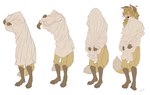 anthro blonde_hair classy clothing hair male pajamas solo tail victorian yellow_body tatujapa edgar_vladilisitsa canid canine fox mammal absurd_res hi_res