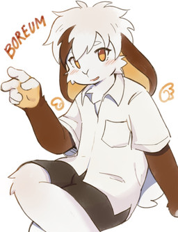 5_fingers anthro arm_support black_bottomwear black_clothing black_shorts blush bottomwear brown_body brown_fur brown_hair cheek_tuft chest_tuft clothed clothing collared_shirt crossed_legs ears_down eyebrows eyelashes facial_tuft fingers fully_clothed fur gesture hair hand_gesture kemono looking_at_viewer male markings multicolored_hair open_mouth pivoted_ears shirt short_hair short_sleeves shorts simple_background sitting smile solo tail text topwear tuft two_tone_hair v_sign white_background white_body white_clothing white_eyebrows white_fur white_hair white_shirt white_topwear yellow_eyes yellow_markings arnd_dawn lagomorph leporid mammal rabbit absurd_res colored digital_drawing_(artwork) digital_media_(artwork) english_text hi_res shaded simple_shading