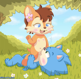 age_difference aged_down anthro blush canon_couple cunnilingus day duo facesitting female flat_chested genitals loli lying male male/female nipples nude on_back oral outside outside_sex sex shota sitting_on_another toddler toddler_on_toddler vaginal vulva young young_anthro young_female younger_male erickyanjiro sega sonic_the_hedgehog_(series) sally_acorn sonic_the_hedgehog chipmunk eulipotyphlan ground_squirrel hedgehog mammal rodent sciurid absurd_res colored hi_res