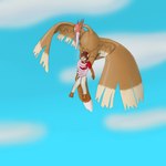 anthro feral imminent_vore interspecies pokephilia size_difference trainer superduck nintendo pokemon ryalth_(leshana) avian bird fearow generation_1_pokemon pokemon_(species) 1:1