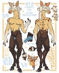 andromorph anthro armpit_hair asa_(jariloxe) blonde_hair body_hair brown_body brown_fur brown_spots clitoris english_text enlarged_clitoris fur genitals giraffe giraffid hair hair_over_eyes half-closed_eyes hi_res hooves horn intersex jariloxe mammal markings mastectomy_scar model_sheet narrowed_eyes nonbinary_(lore) nude one_eye_closed ossicone phalloplasty scar smile solo spots spotted_body spotted_fur spotted_markings tail tail_tuft text tongue tongue_out trans_(lore) trans_man_(lore) tuft visibly_trans wink yellow_body yellow_fur