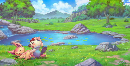 amazing_background anal anal_penetration anthro balls detailed_background duo erection eyes_closed feral genitals grass knot male male/male male_penetrated male_penetrating male_penetrating_male nude outside penetration penis plant scenery_porn sex tail tail_fetish tail_in_ass tail_insertion tail_play tail_sex water blazingifrit nintendo pokemon generation_3_pokemon generation_5_pokemon oshawott pokemon_(species) skitty absurd_res detailed hi_res