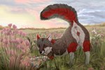 amazing_background animal_genitalia animal_pussy anus ass_up canine_genitalia canine_pussy detailed_background female feral flower fur genitals grass grey_body grey_fur plant presenting presenting_pussy pussy realistic_feral solo foxapm canid canine fox mammal 2021 detailed