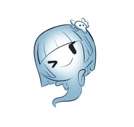female looking_at_viewer not_furry one_eye_closed smile solo wink herny cartoon_network the_amazing_world_of_gumball carrie_krueger ghost spirit
