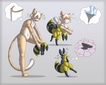 ambiguous_gender compression compression_suit fur plushie_transformation plushification plushsuit solo striped_body striped_fur stripes suiting suiting_up posexe sora_(tehkey) arthropod bee felid feline hymenopteran insect mammal 5:4 absurd_res hi_res