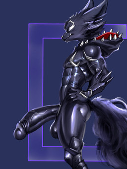 5_fingers abs abstract_background anthro armor balls biceps big_balls big_penis black_armor black_body black_ears black_fur black_glans black_nose black_penis black_tail cheek_tuft empty_eyes erection facial_tuft fingers foreskin fur genitals glans greaves hands_on_own_hips hood humanoid_genitalia humanoid_hands humanoid_penis male male_anthro mostly_nude muscular muscular_anthro muscular_male pecs penis pointy_ears prick_ears quads retracted_foreskin side_view snout solo standing tail teeth tuft vambrace vein veiny_penis white_eyes dagantfus guardians_of_the_galaxy marvel marvel_rivals rocket_raccoon venom_(marvel) venom_raccoon alien mammal procyonid raccoon symbiote 2025 3:4 hi_res