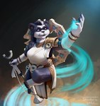 anthro female simple_background solo white_eyes shadoca blizzard_entertainment warcraft bear mammal pandaren hi_res