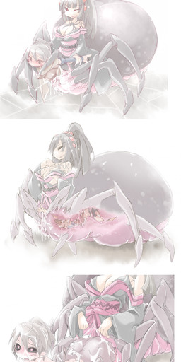 almost_fully_inside arthropod_webbing assimilation basic_sequence birth bodily_fluids bound breasts captured cleavage clothed clothing duo feet_first female female/female female_pred female_prey five_frame_image five_frame_sequence forced front_view genital_fluids human_to_humanoid internal internal_vaginal linear_sequence multi_frame_sequence rebirth restrained sash simple_background slime species_transformation spider_web transformation transformation_sequence transformation_through_vore translucent translucent_body trapped unbirthing vaginal vaginal_fluids vore web_bondage white_background frfr 雨漏り arachnid arachnid_taur arthropod arthropod_taur human humanoid mammal spider spider_taur taur absurd_res hi_res long_image sequence tall_image