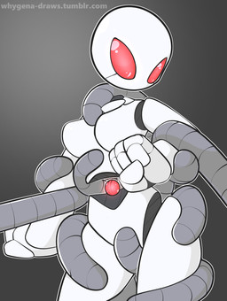 4_fingers arm_grab biped black_insides black_outline breasts crotch_grab disembodied_tentacle duo earless empty_eyes featureless_breasts featureless_crotch featureless_fingers female female_humanoid fingers floating_arms floating_head floating_legs floating_limbs floating_object floating_torso glistening glistening_eyes glowing glowing_object glowing_orb grabbing_another grey_background grey_tentacles grope joints leg_grab machine medium_breasts mouthless no_eyebrows no_eyelashes no_neck noseless not_furry nude nude_female nude_humanoid offscreen_character orb outline questionable_consent red_eyes red_glow restrained restrained_by_tentacles simple_background solo_focus sphere standing technology tentacles text thigh_grab torso_grab translucent_text white_arms white_body white_breasts white_chest white_crotch white_face white_hands white_head white_legs white_text white_thighs whygena android humanoid robot robot_humanoid 2016 artist_name colored digital_drawing_(artwork) digital_media_(artwork) english_text portrait shaded three-quarter_portrait unavailable_at_source url