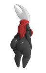 anthro armlet big_breasts big_butt biped black_armlet black_body black_breasts black_butt bottomless bottomless_anthro bottomless_female breasts butt cloak clothed clothing faceless_anthro faceless_character faceless_female featureless_feet feet female glistening glistening_armlet glistening_butt monotone_body rear_view red_cloak red_clothing simple_background solo standing thick_thighs three-quarter_view white_background yourstrulygarbage hollow_knight team_cherry hornet_(hollow_knight) arthropod 2025 5:8 digital_drawing_(artwork) digital_media_(artwork) full-length_portrait hi_res portrait