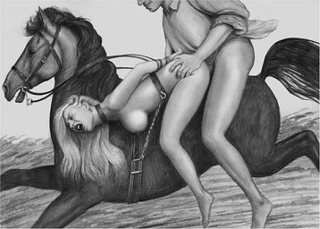 5_fingers ambiguous_penetration bdsm blonde_hair bondage bound breasts bridle chain clothing dominant dominant_male exposed_breasts female female_penetrated feral fingers forced fully_bound fur galloping group hair hands_behind_back hands_tied hip_grab horseback human_focus human_on_human immobilization intraspecies male male/female male_penetrating male_penetrating_female nipples not_furry_focus open_mouth penetration rape reins riding saddle sex shirt straddling submissive submissive_female teeth topwear unknown_artist equid equine horse human mammal graphite_(artwork) greyscale monochrome traditional_media_(artwork)