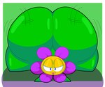 ass_up big_butt blue_eyes butt female flower green_body half-closed_eyes huge_butt hyper hyper_butt jack-o'_pose looking_at_viewer narrowed_eyes plant pose seductive simple_background snaggle_tooth solo tongue tongue_out twerking cyandrive98 flower_(cyandrive98) elemental_creature elemental_humanoid flora_fauna flower_creature flower_humanoid humanoid plant_humanoid absurd_res hi_res shaded