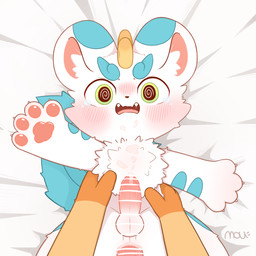 4_fingers anal anal_penetration anthro balls bed blue_body blue_fur blue_markings blush blush_lines bodily_fluids censored_genitalia censored_penis cheek_tuft chest_tuft claws crying cum cum_in_ass cum_inside cum_on_face cum_on_own_face cum_on_self duo erection facial_tuft fangs feral fingers first_person_view fur fur_markings furniture genital_fluids genitals green_eyes horn humanoid_genitalia humanoid_penis inner_ear_fluff kemono looking_at_viewer lying male male/male markings multicolored_body multicolored_fur on_back on_bed open_mouth pawpads paws penetration penis round_ears saliva saliva_string simple_background size_difference spiral spiral_eyes tears teary_eyes teeth tongue tuft two_tone_body two_tone_fur white_body white_fur moudefo fabulous_beasts fenz_(studio) mythology sibuxiang_the_deer_(fabulous_beasts) tianlu_(fabulous_beasts) deer mammal mythological_creature pixiu 1:1 absurd_res cel_shading censored colored digital_drawing_(artwork) digital_media_(artwork) hi_res shaded signature