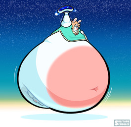 amethyst_(gem) anthro belly big_belly blonde_hair blue_eyes blue_sky breasts carrying_another clothed clothed_anthro clothed_female clothing crown duo evening fat_arms fat_legs female female_anthro flying fur gem hair hair_over_eye half-closed_eyes headgear huge_belly hyper hyper_belly larger_anthro larger_female light limbless long_ears looking_at_viewer machine male mitten_hands morbidly_obese morbidly_obese_anthro morbidly_obese_female motion_lines multicolored_body narrowed_eyes navel noseless obese obese_anthro obese_female outside overweight overweight_anthro overweight_female pawpads sapphire_(gem) screen screen_face shirt size_difference sky small_breasts star starry_sky tan_body tan_eyelids tan_inner_ear tan_pawpads tan_skin teal_clothing teal_shirt teal_topwear text topwear two_tone_body white_body white_fur solitaryscribbles mario_bros mario_plus_rabbids_kingdom_battle mario_plus_rabbids_sparks_of_hope nintendo raving_rabbids rayman_(series) ubisoft beep-0 rabbid_rosalina lagomorph mammal rabbid robot 2022 absurd_res artist_name colored crossover digital_drawing_(artwork) digital_media_(artwork) english_description hi_res lighting shaded