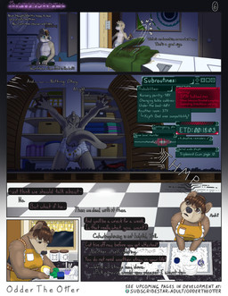 anthro anxiety bedwetting bodily_fluids breasts clothed clothing diaper female genital_fluids male male/female nocturnal_enuresis solo text topless urine watersports wetting oddertheotter melody_(oddertheotter) bear mammal mustelid otter absurd_res comic english_text hi_res
