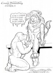 anthro anthro_on_anthro bear big_breasts black_and_white breasts butt cold comic dialogue duo english_text erection felid fellatio female fredrik_k_t_andersson genitals humor ice_cube_tray icicle_speech_bubble intense_stutter interspecies lion male male/female mammal meme monochrome motion_lines motion_outline nude oral pantherine pen_(artwork) penile penis polar_bear sex shaking shivering simple_background speech_bubble stuttering tail text the_more_you_know traditional_media_(artwork) ursine white_background