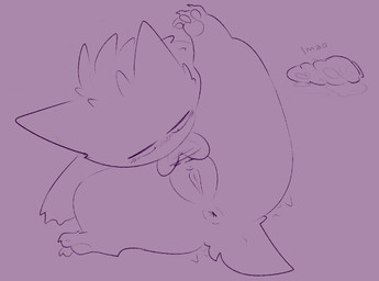 3_toes anus autocunnilingus blush blush_lines bodily_fluids dildo feet female female_feral feral fur genital_fluids genitals grey_background lying masturbation narrowed_eyes on_back oral oral_masturbation pawpads plump_labia raised_leg sex_toy simple_background solo text toes urethra vaginal vaginal_fluids vaginal_fluids_on_dildo vaginal_fluids_puddle vaginal_masturbation vulva ariarik_o0 nintendo pokemon generation_1_pokemon gengar pokemon_(species) 2024 digital_drawing_(artwork) digital_media_(artwork) english_description english_text greyscale monochrome