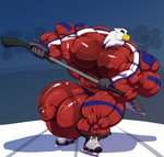 5_fingers anthro balls beak big_balls big_bulge big_muscles big_pecs big_penis bulge fingers fullbody_suit genitals hockey hockey_stick holding_object huge_balls huge_bulge huge_muscles huge_pecs huge_penis hyper hyper_balls hyper_bulge hyper_genitalia hyper_muscles hyper_pecs hyper_penis ice_rink ice_skates male muscular muscular_anthro muscular_male nipples non-mammal_balls pecs penis skating solo sport bobert hockey_eagle accipitrid accipitriform avian bird eagle 2019 absurd_res hi_res