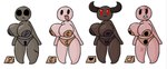 beggar_(tboi) black_body black_skin bomb_beggar_(tboi) breasts clothing demon_beggar_(tboi) female group horn key_beggar_(tboi) normal_beggars_(tboi) not_furry red_eyes scar simple_background teeth the_beggars_(tboi) underwear detnox the_binding_of_isaac_(series) demon humanoid absurd_res hi_res