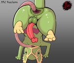 anal animal_genitalia anus auto_anus_lick balls biped bipedal_feral butt chameleon darkened_genitalia digital_media_(artwork) erection feet feral gaping gaping_anus generation_3_pokemon genitals hanging_by_tail hi_res kecleon lizard long_penis looking_at_viewer male nintendo open_mouth oral penis pokemon pokemon_(species) presenting puffy_anus raised_tail rapistwerewolf reptile rimming scalie sex simple_background soles solo tail tail_anus toes tongue tongue_out unusual_anatomy unusual_genitalia unusual_penis upside_down