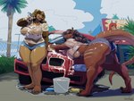 4_toes 5_fingers anthro areola bent_over big_breasts big_butt black_hair black_sclera bottomwear breasts brown_body brown_eyes brown_fur brown_hair butt car car_wash clothed clothing curvy_figure day denim denim_bottomwear denim_clothing denim_shorts duo ear_piercing eye_scar facial_scar feet female fingers fur grey_body hair heavy horn hotpants huge_breasts huge_butt long_hair looking_at_viewer motor_vehicle multicolored_body nipples non-mammal_breasts open_bottomwear open_clothing open_mouth outside piercing red_body scar shirt shorts slightly_chubby soap soapy soapy_breasts standing tail take_your_pick text text_on_clothing text_on_shirt text_on_topwear thick_thighs toes topwear translucent translucent_clothing two_tone_body vehicle voluptuous wet wet_clothing wet_shirt wet_topwear wide_hips yellow_eyes greasymojo bmw mythology rental_mommy remedy_(frenchy_gabe) skarlett_cynder bear dragon mammal mythological_creature mythological_scalie reptile scalie ursine 2022 4:3 absurd_res english_text hi_res meme