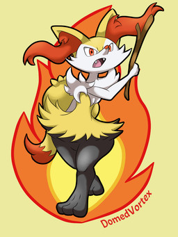 3_fingers 3_toes ambiguous_anthro ambiguous_gender angry anthro arm_tuft biped black_body black_fur black_outline cheek_tuft chest_tuft digitigrade dipstick_tail facial_tuft feet fingers fire front_view fur hip_tuft holding_object holding_stick inner_ear_fluff looking_at_viewer markings multicolored_body multicolored_fur narrowed_eyes nude_ambiguous nude_anthro open_mouth orange_body orange_eyes orange_fur orange_inner_ear_fluff orange_nose orange_tail_tip outline pointy_ears prick_ears shoulder_tuft simple_background solo standing stick tail tail_markings tapering_snout teeth text toes tongue tuft two_tone_tail white_body white_fur yellow_background yellow_body yellow_fur yellow_tail domedvortex nintendo pokemon braixen canid generation_6_pokemon mammal pokemon_(species) 2020 3:4 artist_name colored digital_drawing_(artwork) digital_media_(artwork) english_description full-length_portrait hi_res portrait shaded
