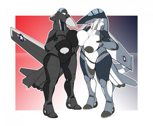 aircraft airplane anthro areola back_wings belly big_areola big_belly big_breasts big_nipples black_areola black_body black_nipples breast_squish breasts cockpit dark_areola dark_nipples duo female fin genitals gradient_background grey_body jet jet_engine machine metallic_body navel nipples non-mammal_nipples not_furry nude nude_anthro nude_female overweight overweight_anthro overweight_female simple_background squish standing tail tail_fin thick_thighs vehicle vulva wheel wheel_feet white_areola white_nipples wide_hips wings ndragon3 su-47 u.s._air_force aeromorph living_aircraft living_machine living_vehicle digital_media_(artwork) hi_res