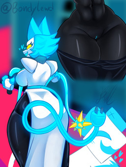 female deltarune undertale_(series) tasque_manager humanoid absurd_res hi_res