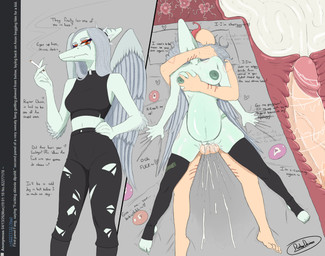 5_fingers 5_toes aggressive_fertilization ahegao anthro anthro_penetrated balls balls_deep bite_mark blood bodily_fluids breast_grab breasts claws clothing condom cum cum_in_uterus cum_in_vagina cum_inflation cum_inside feet female female_penetrated filled_condom fingers genital_fluids genitals hair hand_on_breast human_fetish human_on_anthro human_penetrating human_penetrating_anthro impregnation impregnation_request inflation internal interspecies interspecies_impregnation licking looking_pleasured male male/female male_penetrating male_penetrating_female multiple_ova nipples ovum penetration penile penile_penetration penis penis_in_vagina scar sex sexual_barrier_device sperm_cell text toes tongue uterus vaginal vaginal_penetration vulva wings gonzalo_costa ratherdevious third-party_edit 4chan cavemanon_studios goodbye_volcano_high instant_loss_2koma ko_op_(game_developer) snoot_game anon_(snoot_game) fang_(gvh) human mammal prehistoric_species pterosaur reptile scalie 2026 absurd_res colored english_text hi_res