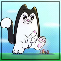 anthro balls big_penis bodily_fluids erection feet female foot_fetish genitals glans humanoid_genitalia humanoid_penis macro male masturbation micro penis simple_background standing sweat sweatdrop tail dan_34 mythology amphibian domestic_cat dragon felid feline felis frog gastropod kangaroo lagomorph leporid macropod mammal marsupial mollusk mythological_creature mythological_scalie rabbit scalie snail 1:1 hi_res